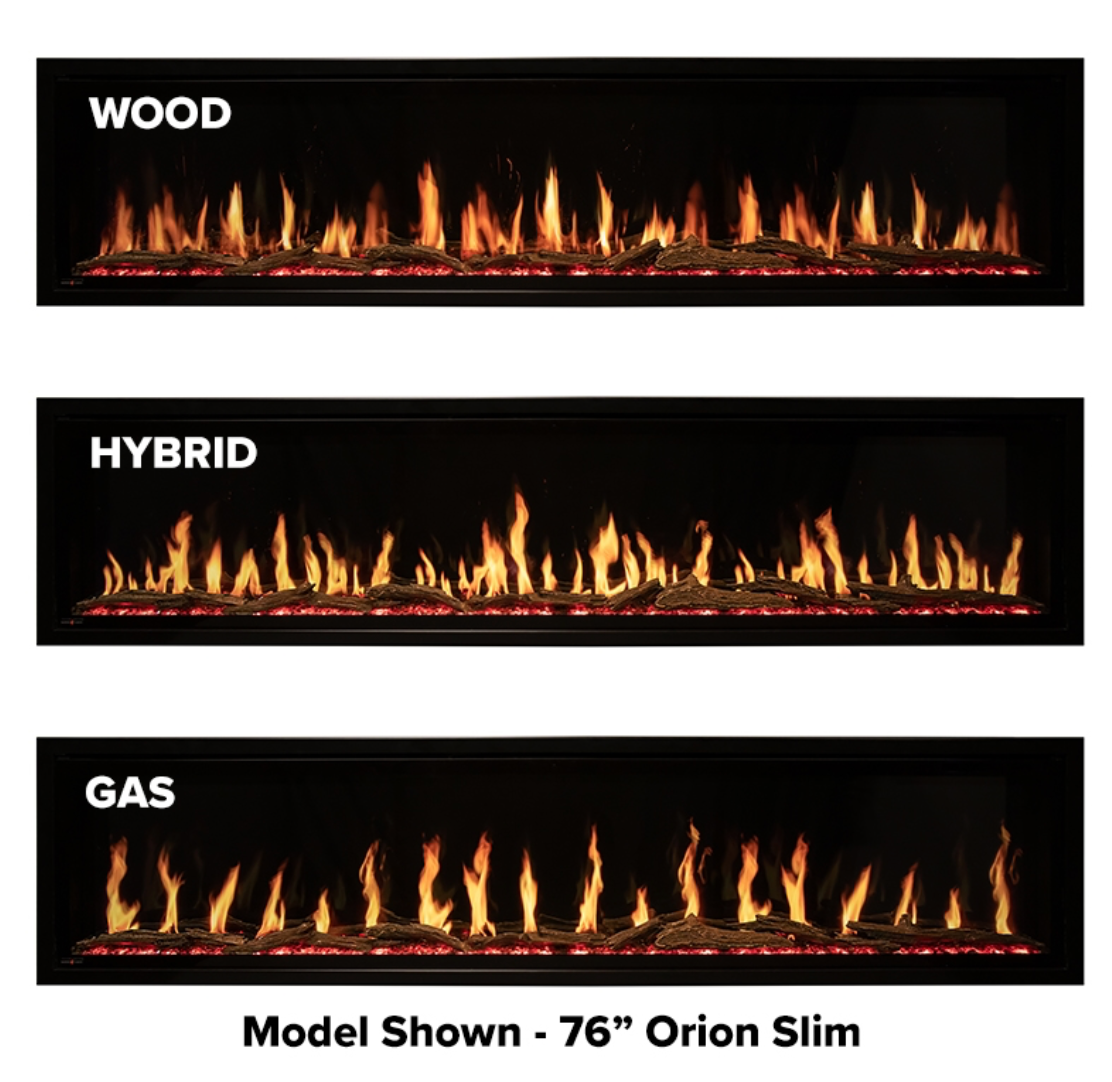 Modern Flames Orion Multi Linear LCD Electric Fireplace-V2