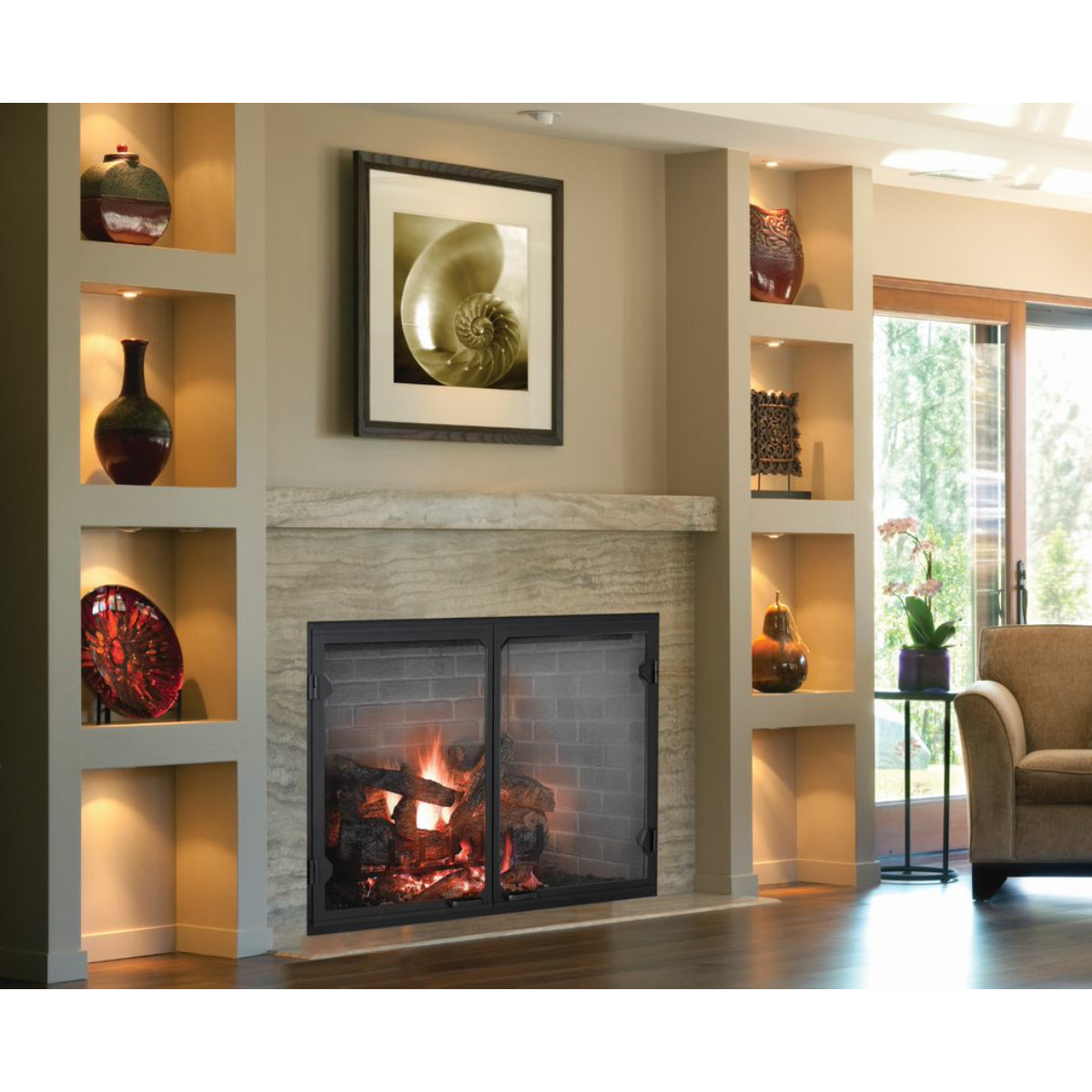 Majestic Biltmore Series Radiant Wood Burning Fireplace