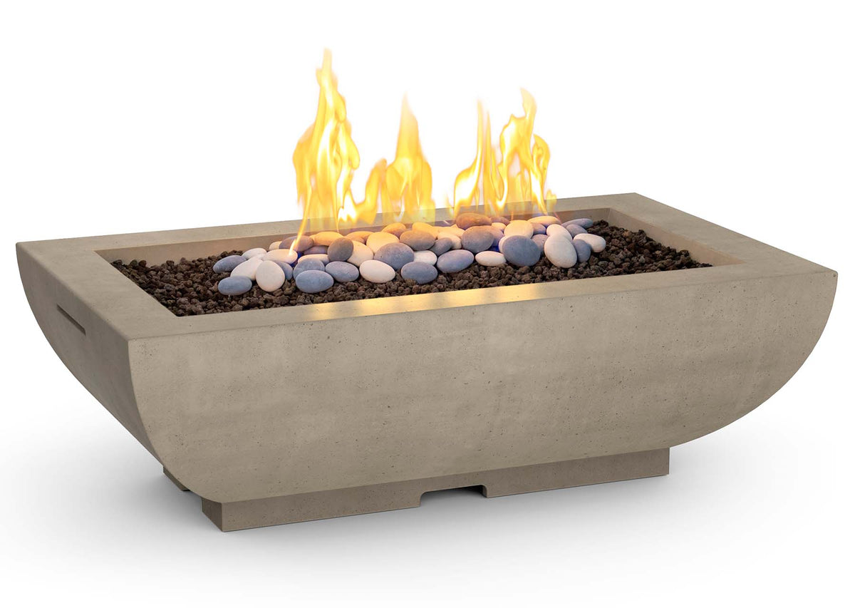 American Fyre Designs 50&quot; Bordeaux Rectangle Fire Bowl