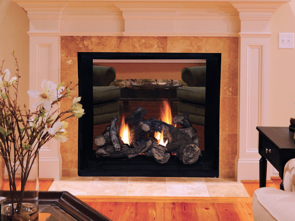 Astria Montebello 40&quot; 2 Sided Traditional Direct Vent Gas Fireplace