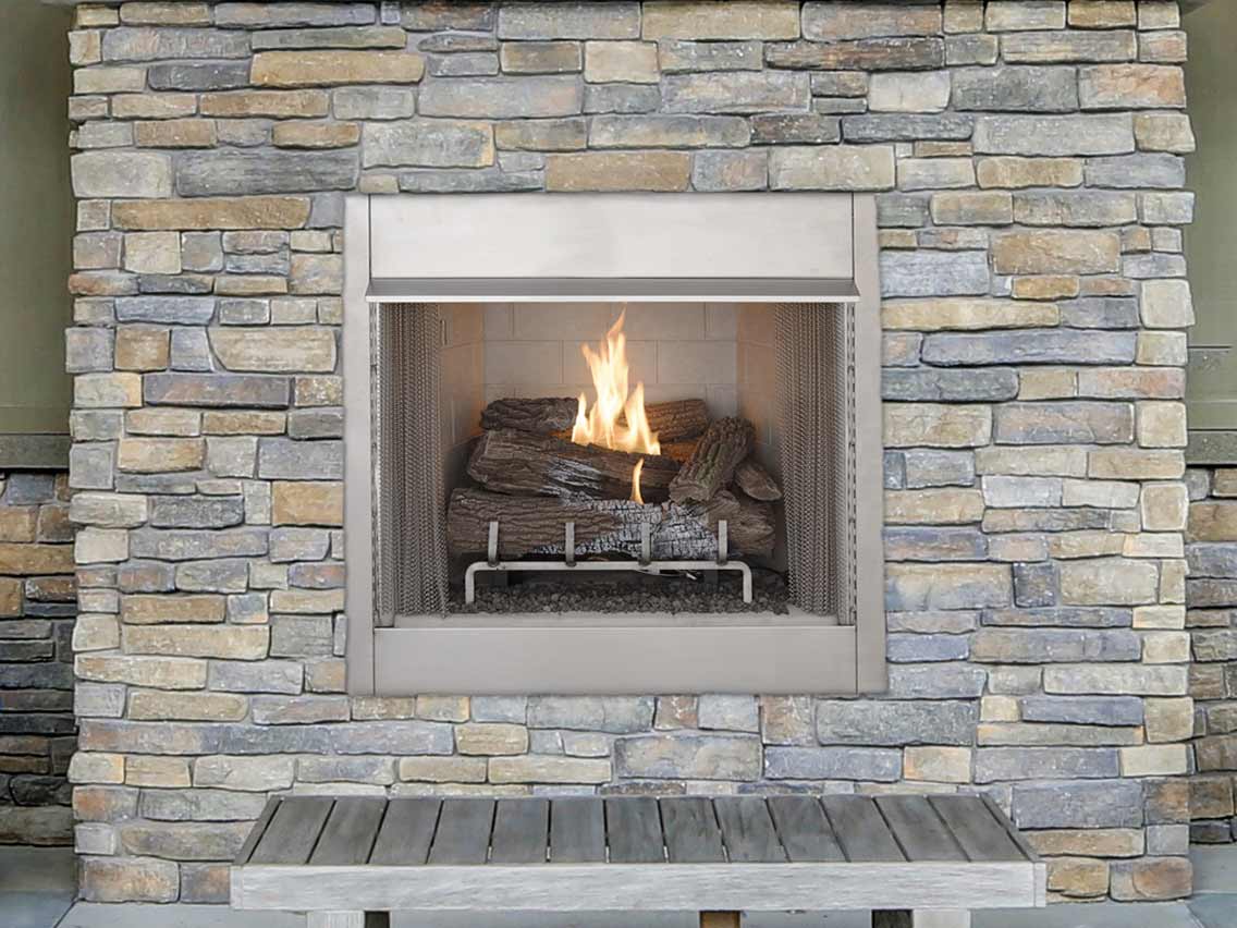 Astria Starlite Outdoor Vent-Free Gas Fireplace | Firebox Only