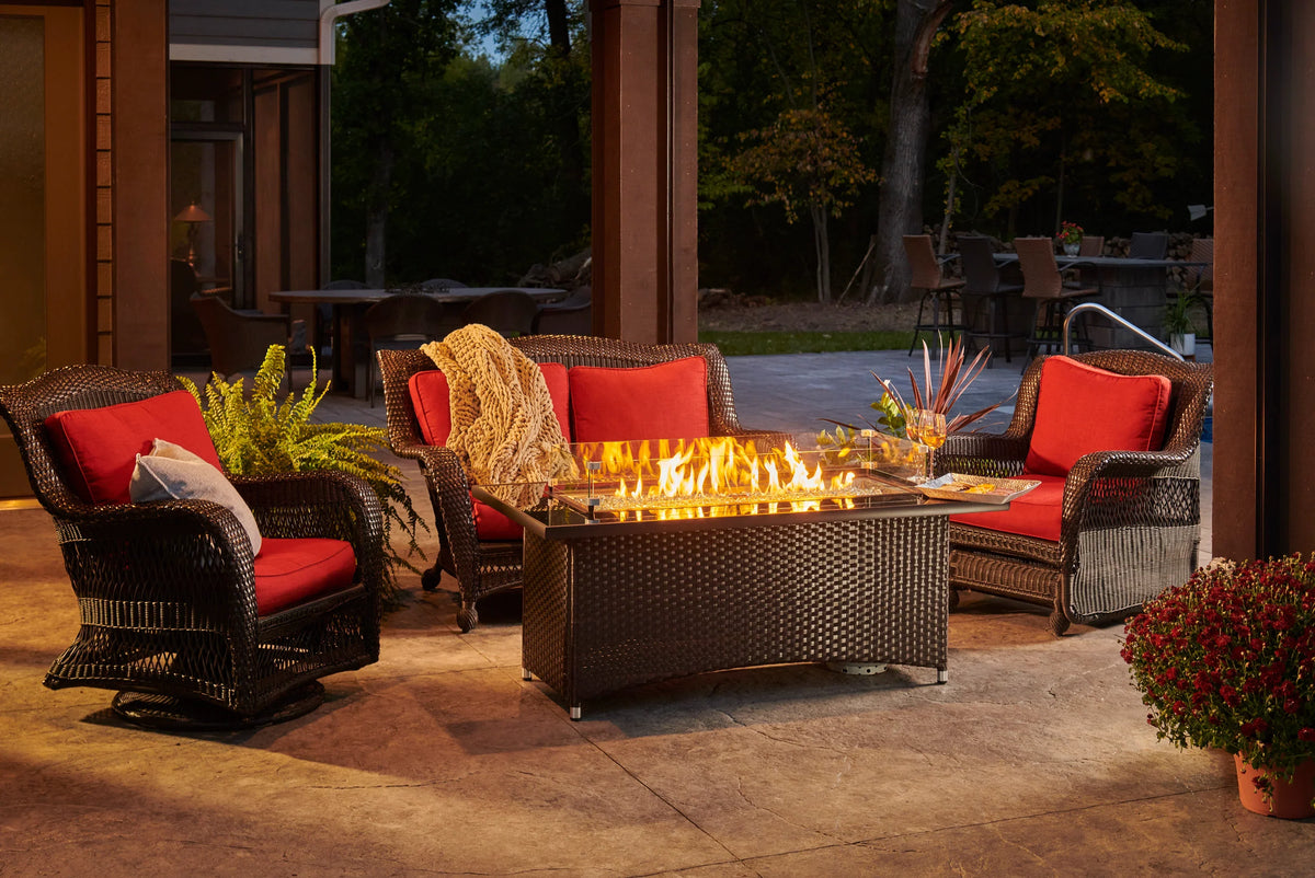 Outdoor GreatRoom Company Balsam Montego Linear Gas Fire Pit Table