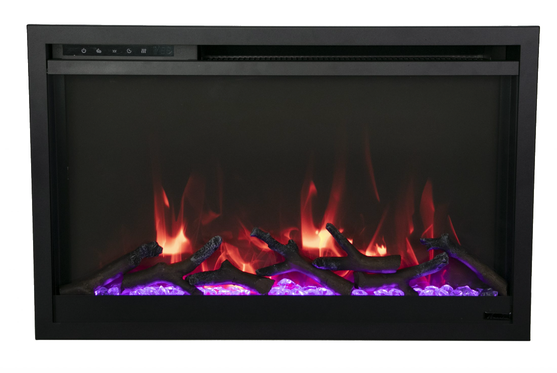 Amantii Traditional Extra Slim Electric Fireplace