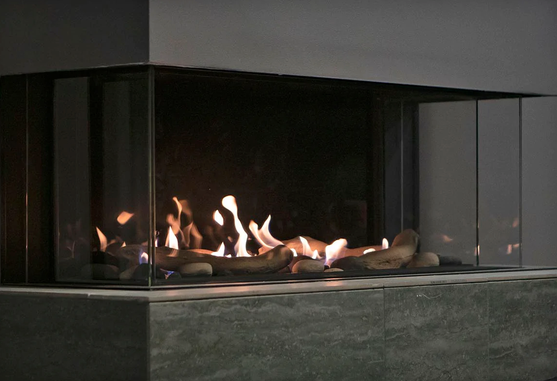 Sierra Flame Toscana 3 Sided Natural Gas Fireplace