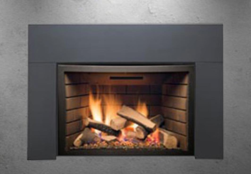 Sierra Flame 30&quot; Abbott Deluxe Direct Vent With Ceramic Brick Panels Natural Gas Fireplace