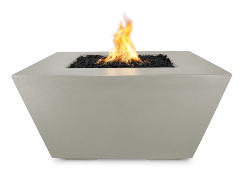 The Outdoor Plus Square Redan Concrete Fire Pit