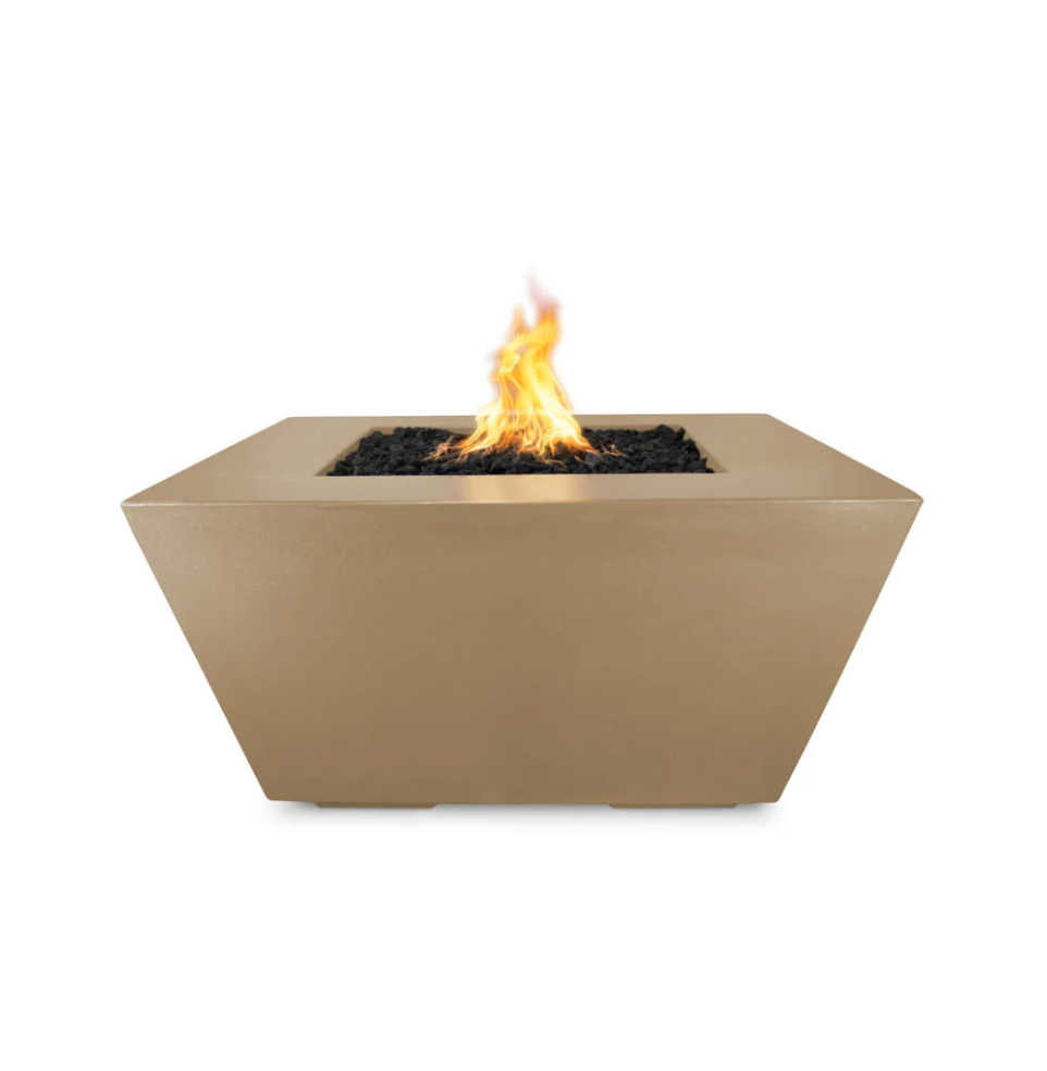 The Outdoor Plus Square Redan Concrete Fire Pit