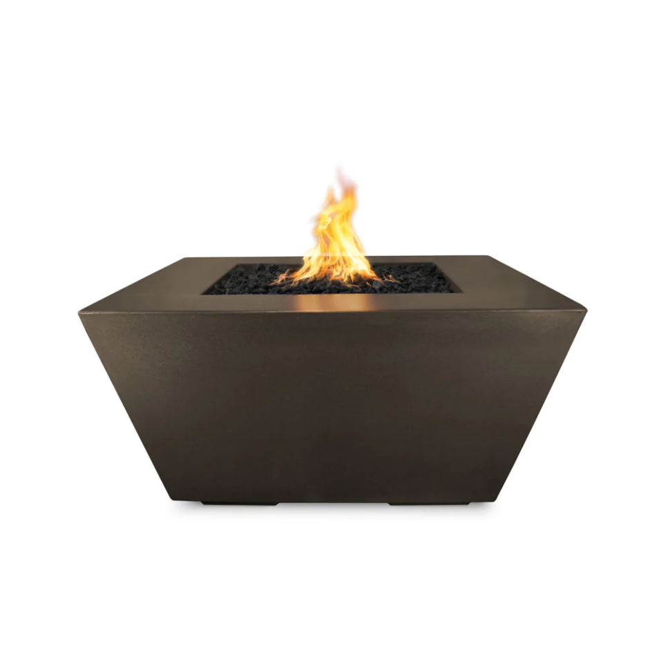 The Outdoor Plus Square Redan Concrete Fire Pit