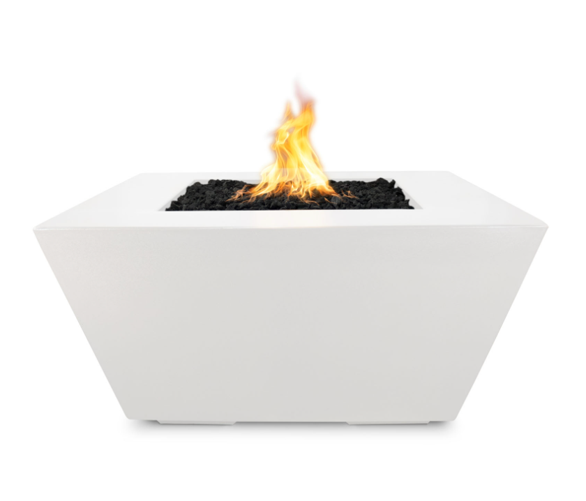 The Outdoor Plus Square Redan Concrete Fire Pit