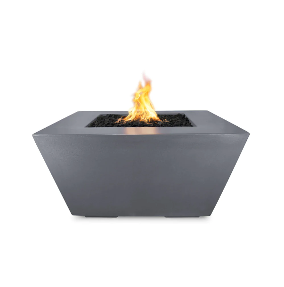 The Outdoor Plus Square Redan Concrete Fire Pit