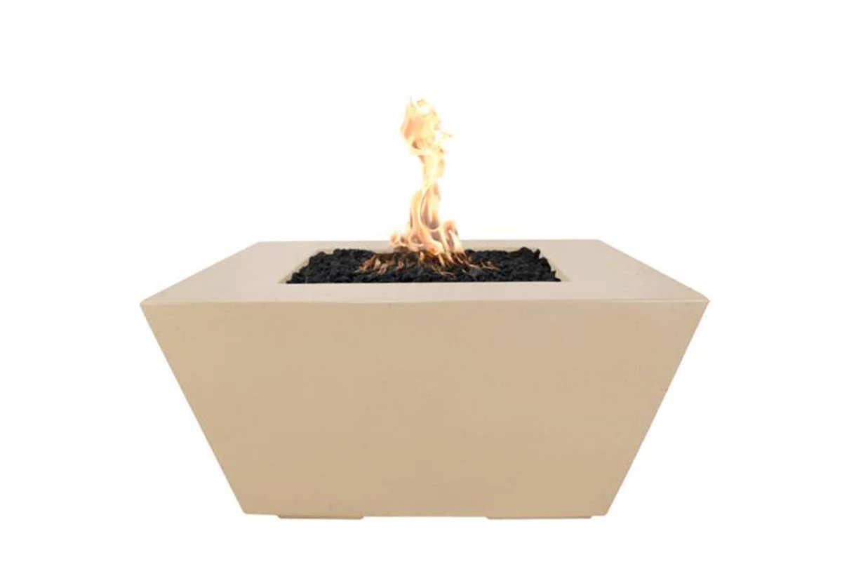 The Outdoor Plus Square Redan Concrete Fire Pit