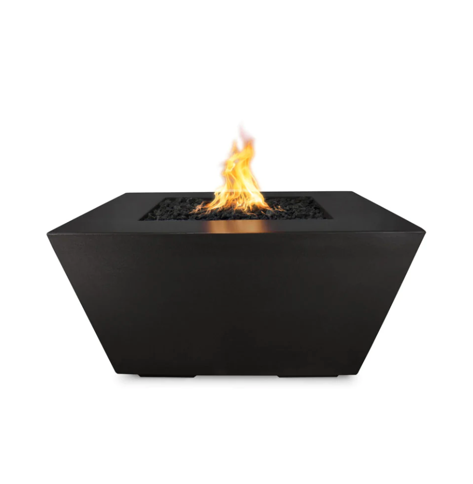 The Outdoor Plus Square Redan Concrete Fire Pit