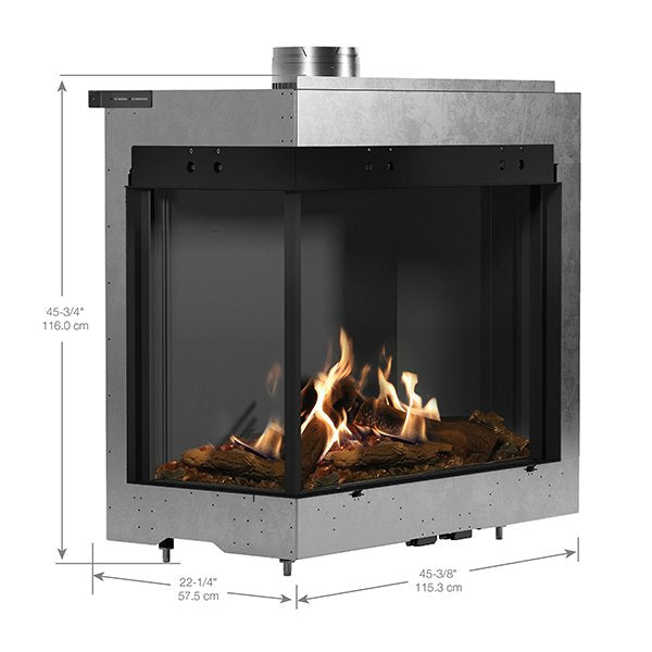 Dimplex Faber MatriX 3326 Series Two-Sided Built-in Gas Fireplace