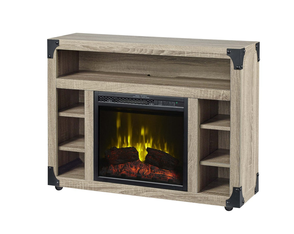 Dimplex Chelsea TV Stand Electric Fireplace, Distressed Oak