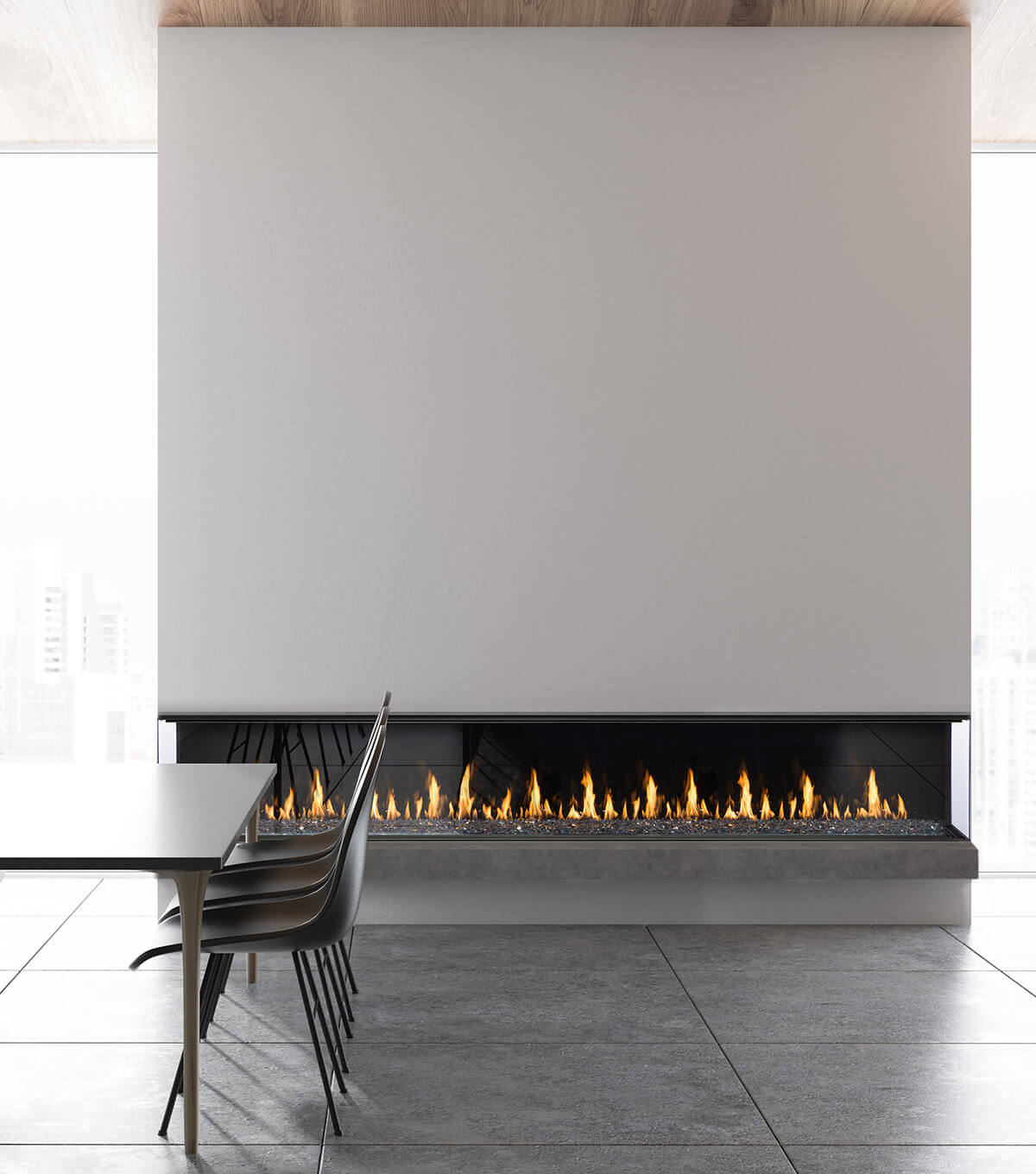 Montigo Prodigy Series 6&#39; Bay Fireplace