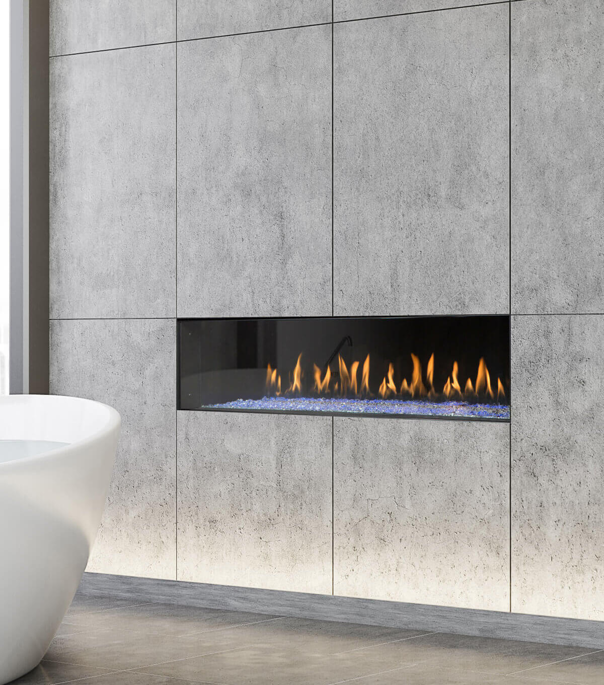 Montigo Prodigy Series 3&#39; Single Sided Fireplace