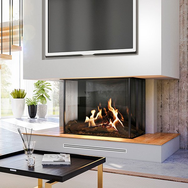 Dimplex Faber MatriX 3326 Series Three-Sided Built-in Gas Fireplace