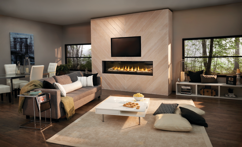 Napoleon Luxuria Series Single-Sided Linear Direct Vent Gas Fireplace